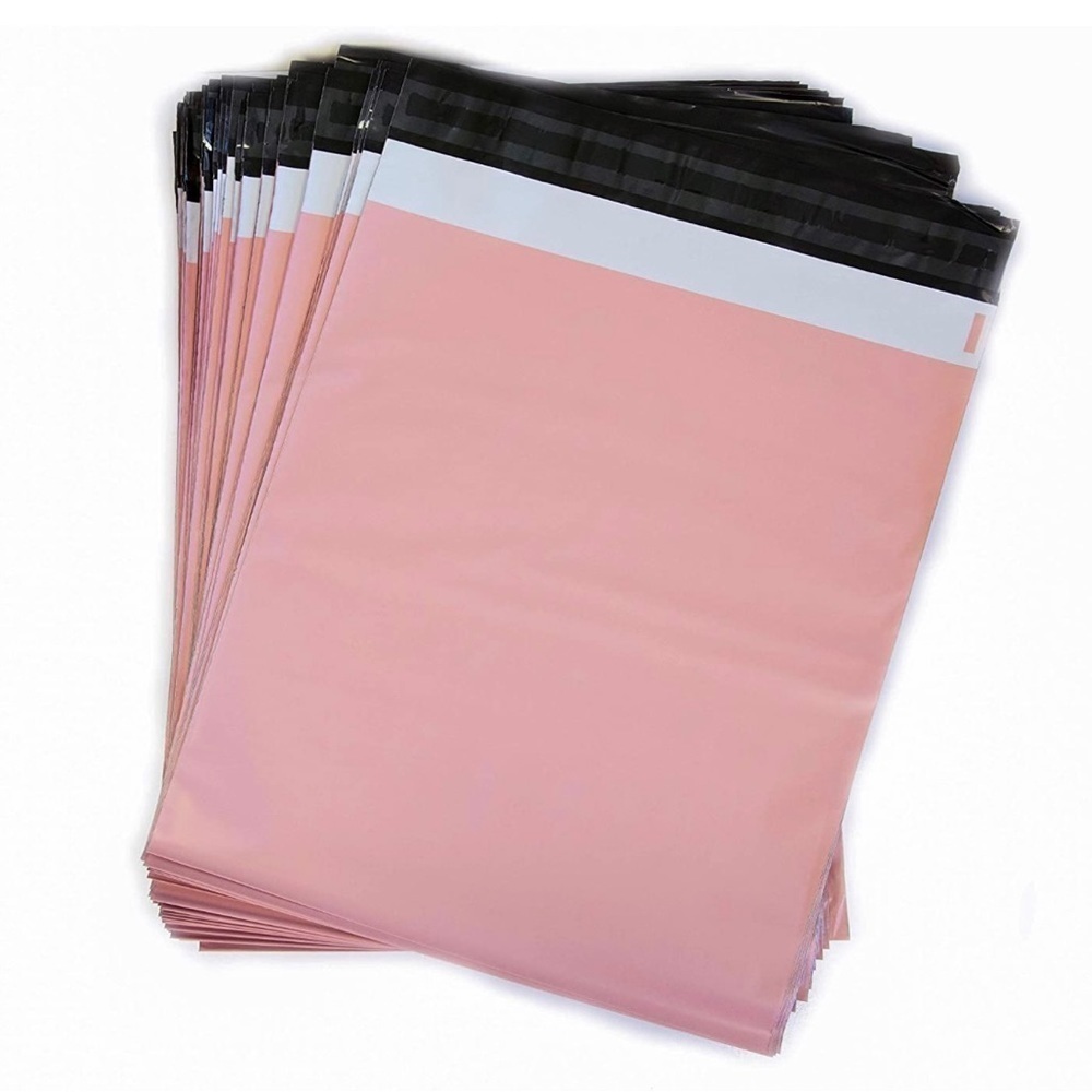 Pack of 100 12x15 in light bubblegum pink polymailers plastic bag shipping new